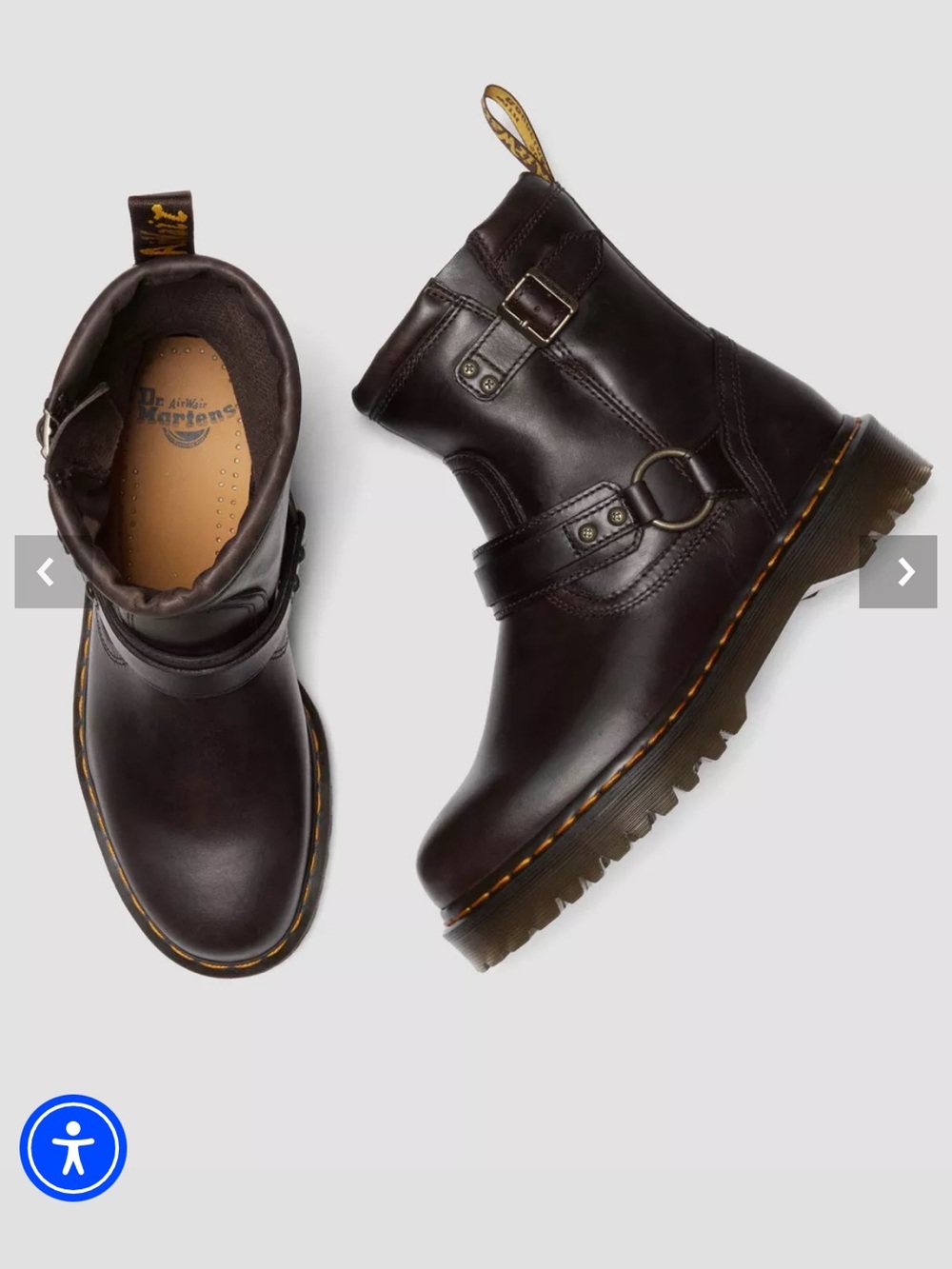 Dr. Marten ANISTONE harness brown boots - Picture 9 of 11